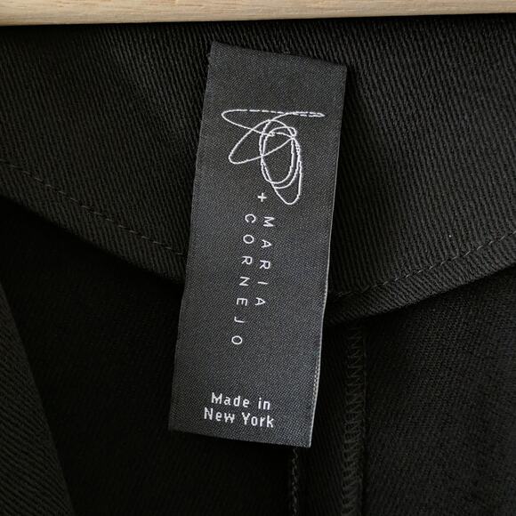 Zero + Maria Cornejo Zip Up Front Jumpsuit Black 4 - Picture 4 of 13